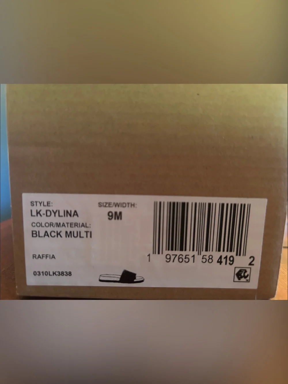 Women’s Lucky Brand Black & White Stripe Slide Sandals
